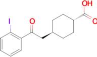 trans-4-[2-(2-iodophenyl)-2-oxoethyl]cyclohexane-1-carboxylic acid