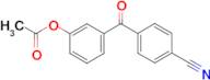 3-Acetoxy-4'-cyanobenzophenone