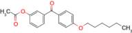 3-Acetoxy-4'-hexyloxybenzophenone