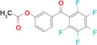 3-Acetoxy-2',3',4',5',6'-pentafluorobenzophenone