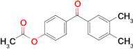 4-Acetoxy-3',4'-dimethylbenzophenone