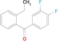 3,4-Difluoro-2'-ethylbenzophenone