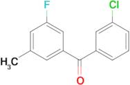 3-Chloro-3'-fluoro-5'-methylbenzophenone