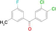 3,4-Dichloro-3'-fluoro-5'-methylbenzophenone