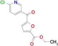 2-chloro-5-(5-ethoxycarbonyl-2-furoyl)pyridine