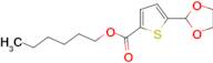 Hexyl 5-(1,3-Dioxolan-2-yl)-2-thiophenecarboxylate