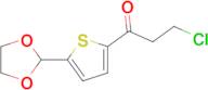 2-Chloroethyl 5-(1,3-dioxolan-2-yl)-2-thienyl ketone