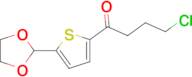 3-Chloropropyl 5-(1,3-dioxolan-2-yl)-2-thienyl ketone