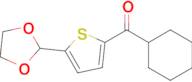 Cyclohexyl 5-(1,3-dioxolan-2-yl)-2-thienyl ketone