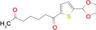 5-(1,3-dioxolan-2-yl)-2-thienyl 5-oxohexyl ketone