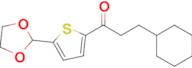 (2-Cyclohexyl)ethyl 5-(1,3-dioxolan-2-yl)-2-thienyl ketone