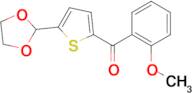 5-(1,3-Dioxolan-2-yl)-2-(2-methoxybenzoyl)thiophene