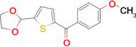 5-(1,3-Dioxolan-2-yl)-2-(4-methoxybenzoyl)thiophene