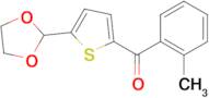 5-(1,3-Dioxolan-2-yl)-2-(2-methylbenzoyl)thiophene