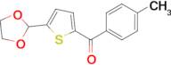 5-(1,3-Dioxolan-2-yl)-2-(4-methylbenzoyl)thiophene