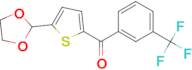 5-(1,3-Dioxolan-2-yl)-2-(3-trifluoromethylbenzoyl)thiophene