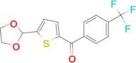 5-(1,3-Dioxolan-2-yl)-2-(4-trifluoromethylbenzoyl)thiophene