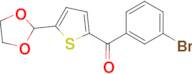 2-(3-Bromobenzoyl)-5-(1,3-Dioxolan-2-yl)thiophene