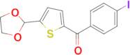 5-(1,3-Dioxolan-2-yl)-2-(4-Iodobenzoyl)thiophene