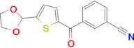 2-(3-Cyanobenzoyl)-5-(1,3-dioxolan-2-yl)thiophene