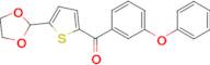 5-(1,3-Dioxolan-2-yl)-2-(3-phenoxybenzoyl)thiophene