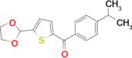 5-(1,3-Dioxolan-2-yl)-2-(4-isopropylbenzoyl)thiophene