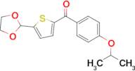 5-(1,3-Dioxolan-2-yl)-2-(4-isopropoxylbenzoyl)thiophene