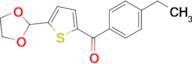 5-(1,3-Dioxolan-2-yl)-2-(4-ethylbenzoyl)thiophene