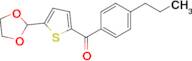 5-(1,3-Dioxolan-2-yl)-2-(4-propylbenzoyl)thiophene