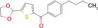 2-(4-n-Butylbenzoyl)-5-(1,3-dioxolan-2-yl)thiophene