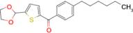 5-(1,3-Dioxolan-2-yl)-2-(4-hexylbenzoyl)thiophene