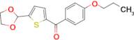5-(1,3-Dioxolan-2-yl)-2-(4-propoxybenzoyl)thiophene