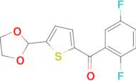 2-(2,5-Difluorobenzoyl)-5-(1,3-dioxolan-2-yl)thiophene