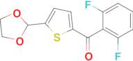 2-(2,6-Difluorobenzoyl)-5-(1,3-dioxolan-2-yl)thiophene