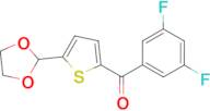 2-(3,5-Difluorobenzoyl)-5-(1,3-dioxolan-2-yl)thiophene