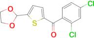 2-(2,4-Dichlorobenzoyl)-5-(1,3-dioxolan-2-yl)thiophene