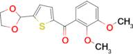 2-(2,3-Dimethoxybenzoyl)-5-(1,3-dioxolan-2-yl)thiophene