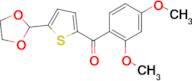 2-(2,4-Dimethoxybenzoyl)-5-(1,3-dioxolan-2-yl)thiophene