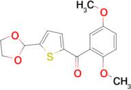 2-(2,5-Dimethoxybenzoyl)-5-(1,3-dioxolan-2-yl)thiophene