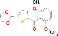 2-(2,6-Dimethoxybenzoyl)-5-(1,3-dioxolan-2-yl)thiophene