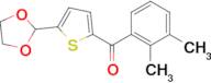 2-(2,3-Dimethylbenzoyl)-5-(1,3-dioxolan-2-yl)thiophene