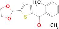 2-(2,6-Dimethylbenzoyl)-5-(1,3-dioxolan-2-yl)thiophene