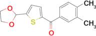 2-(3,4-Dimethylbenzoyl)-5-(1,3-dioxolan-2-yl)thiophene