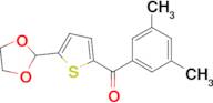 2-(3,5-Dimethylbenzoyl)-5-(1,3-dioxolan-2-yl)thiophene