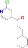 2-Chloro-4-pyridyl (2-cyclohexyl)ethyl ketone