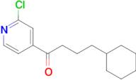 2-Chloro-4-pyridyl (3-cyclohexyl)propyl ketone