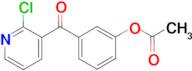 3-(3-Acetoxybenzoyl)-2-chloropyridine