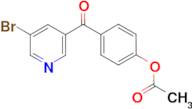 3-(4-Acetoxybenzoyl)-5-bromopyridine