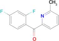 2-(2,4-Difluorobenzoyl)-6-methylpyridine