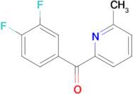 2-(3,4-Difluorobenzoyl)-6-methylpyridine